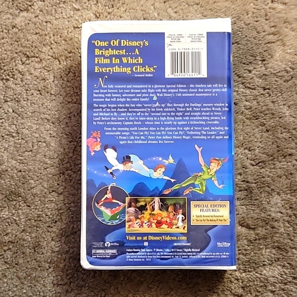 Disney Peter Pan VHS - Picture 2 of 4